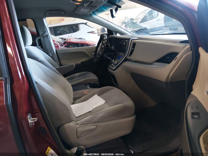 2015 Toyota Sienna VIN 5TDKK3DC6FS542122 IAAI salvage auction — FRONT END, Salvage Title, sold $1,450 on 2026-07-09 (photo 5)