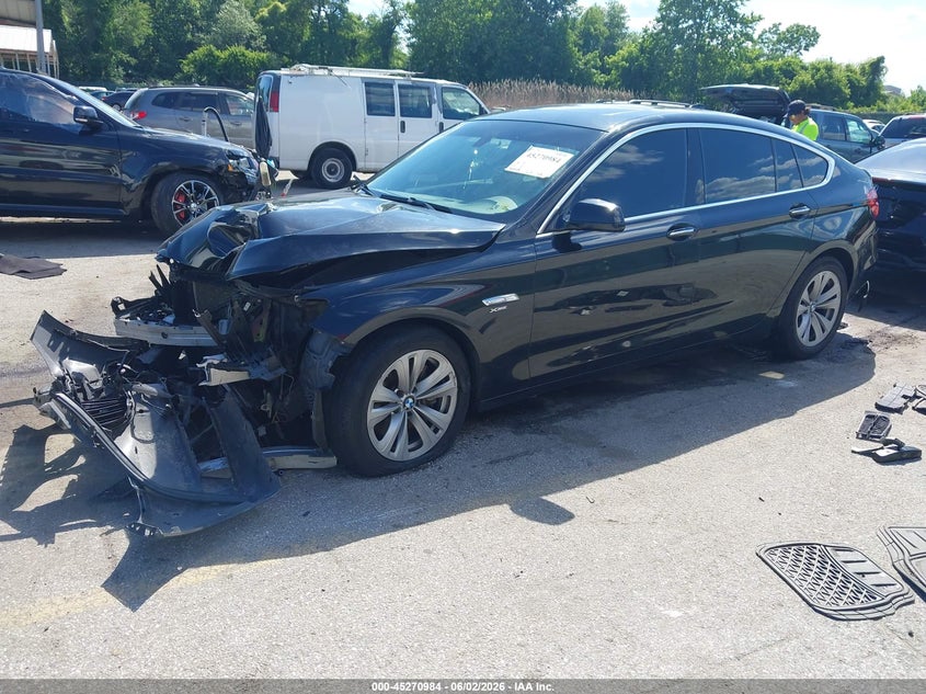 2012 BMW 5er VIN WBASP2C55CC338727 IAAI salvage auction — FRONT END, Salvage Title, sold $450 on 2026-07-09 (photo 2)