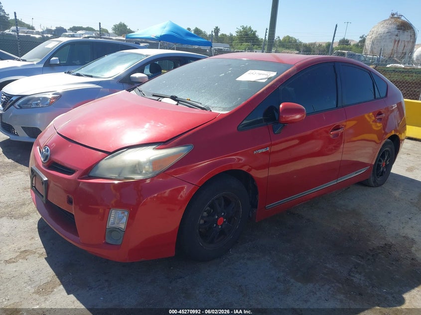 2011 Toyota Prius VIN JTDKN3DU1B0247247 IAAI salvage auction — NORMAL WEAR, Salvage Title - Dealer (California), sold $700 on 2026-07-09 (photo 2)