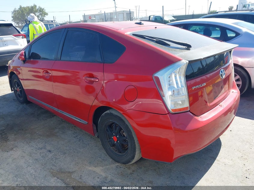 2011 Toyota Prius VIN JTDKN3DU1B0247247 IAAI salvage auction — NORMAL WEAR, Salvage Title - Dealer (California), sold $700 on 2026-07-09 (photo 3)