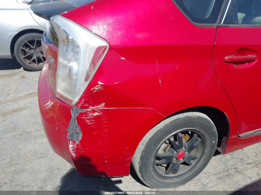 2011 Toyota Prius VIN JTDKN3DU1B0247247 IAAI salvage auction — NORMAL WEAR, Salvage Title - Dealer (California), sold $700 on 2026-07-09 (photo 6)