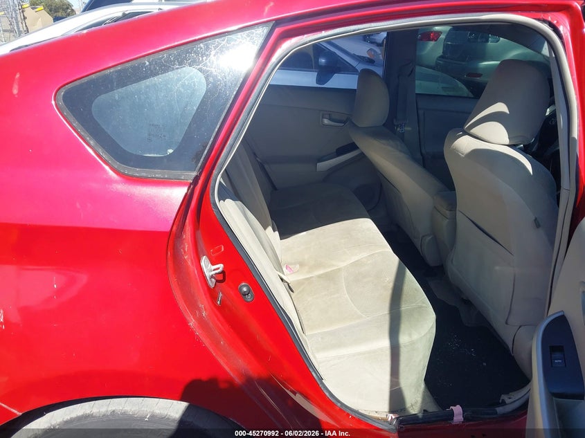2011 Toyota Prius VIN JTDKN3DU1B0247247 IAAI salvage auction — NORMAL WEAR, Salvage Title - Dealer (California), sold $700 on 2026-07-09 (photo 8)