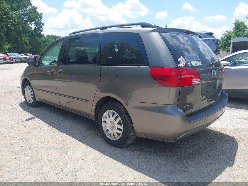 2004 Toyota Sienna VIN 5TDZA23C14S159280 IAAI salvage auction — NORMAL WEAR, Clear (Kansas), sold $675 on 2026-07-15 (photo 3)