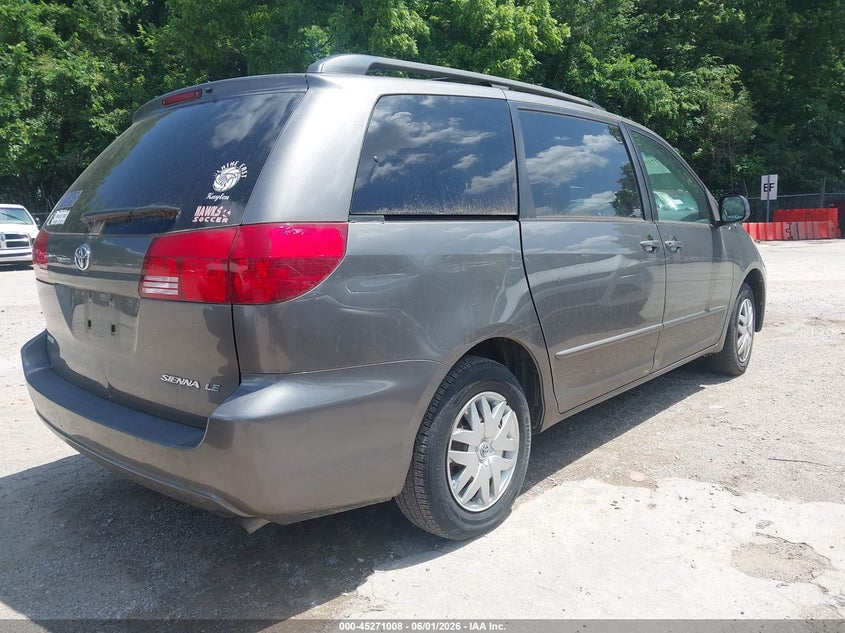2004 Toyota Sienna VIN 5TDZA23C14S159280 IAAI salvage auction — NORMAL WEAR, Clear (Kansas), sold $675 on 2026-07-15 (photo 4)
