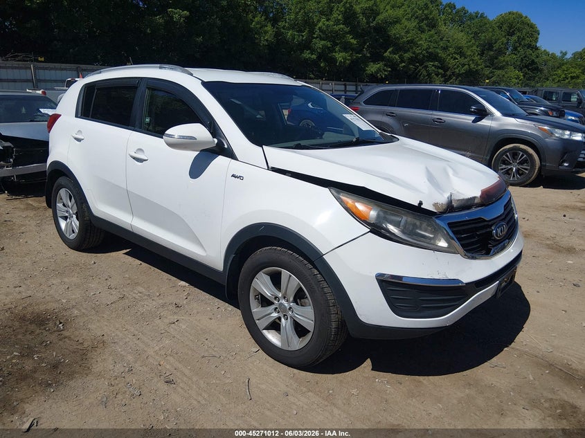 2013 Kia Sportage VIN KNDPBCA28D7478030 IAAI salvage auction — FRONT END, Salvage Title, sold $2,200 on 2026-07-15 (photo 1)
