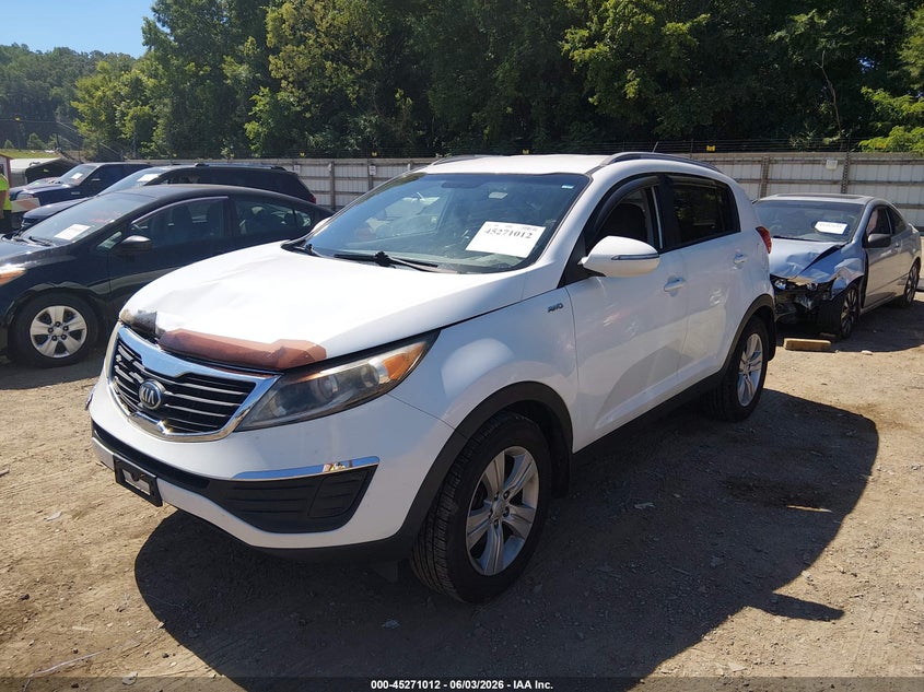 2013 Kia Sportage VIN KNDPBCA28D7478030 IAAI salvage auction — FRONT END, Salvage Title, sold $2,200 on 2026-07-15 (photo 2)
