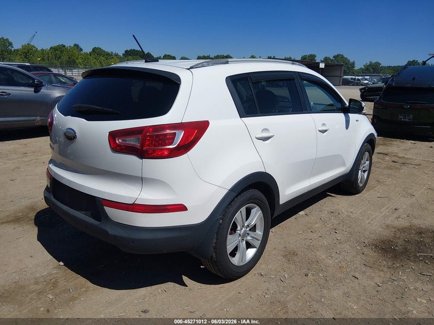 2013 Kia Sportage VIN KNDPBCA28D7478030 IAAI salvage auction — FRONT END, Salvage Title, sold $2,200 on 2026-07-15 (photo 4)