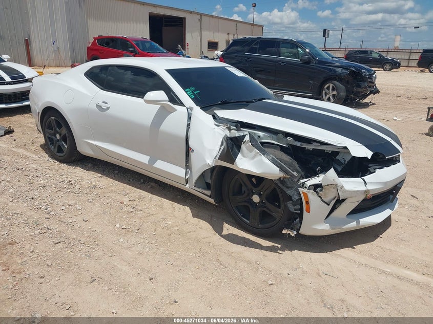2017 Chevrolet Camaro VIN 1G1FB1RSXH0184625 IAAI salvage auction — RIGHT FRONT, Original (Texas), sold $4,100 on 2026-07-12 (photo 1)