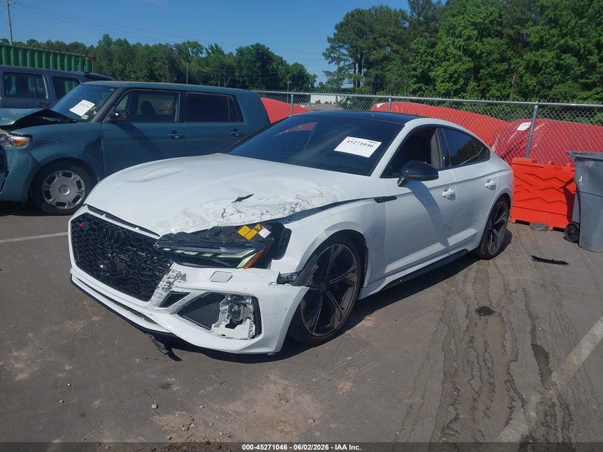 2025 Audi Rs5 VIN WUAAWCF57SA901213 IAAI salvage auction — FRONT END, Salvage (North Carolina), sold $37,750 on 2026-07-13 (photo 2)