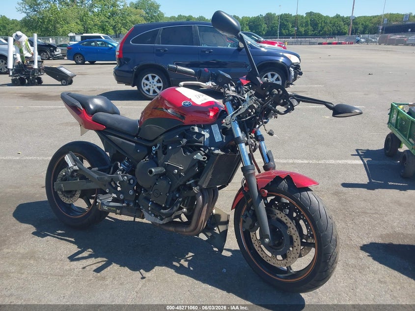 2011 Yamaha Fz VIN JYARJ18E3BA007222 IAAI salvage auction — FRONT END, Salvage (New Jersey), sold $125 on 2026-07-22 (photo 1)