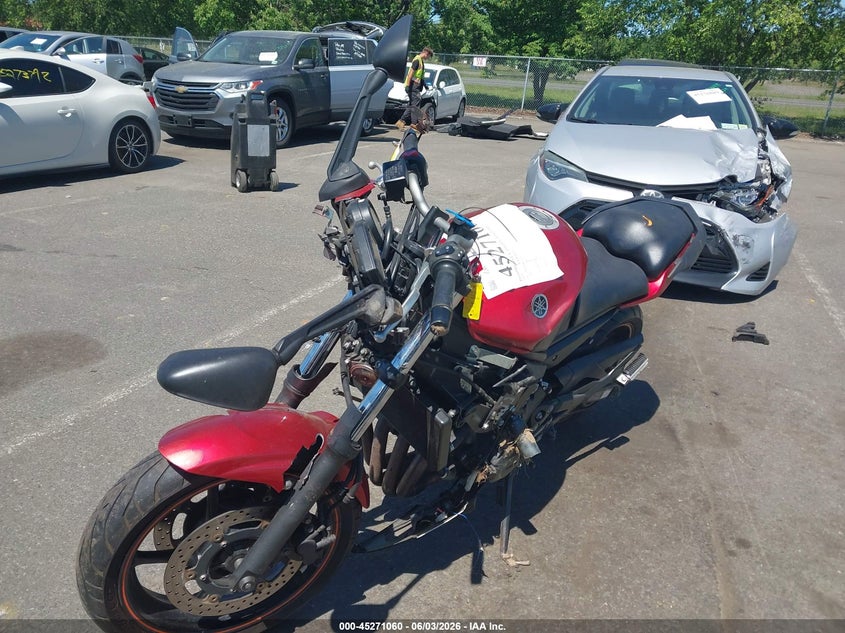 2011 Yamaha Fz VIN JYARJ18E3BA007222 IAAI salvage auction — FRONT END, Salvage (New Jersey), sold $125 on 2026-07-22 (photo 2)