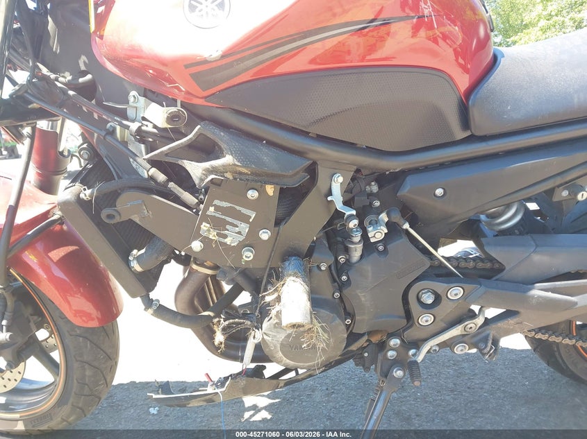2011 Yamaha Fz VIN JYARJ18E3BA007222 IAAI salvage auction — FRONT END, Salvage (New Jersey), sold $125 on 2026-07-22 (photo 9)