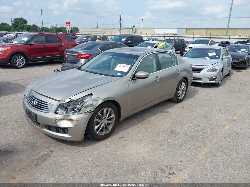 2009 Infiniti G37 VIN JNKCV61E19M012464 IAAI salvage auction — FRONT END, Original (Texas), sold $3,000 on 2026-07-09 (photo 2)
