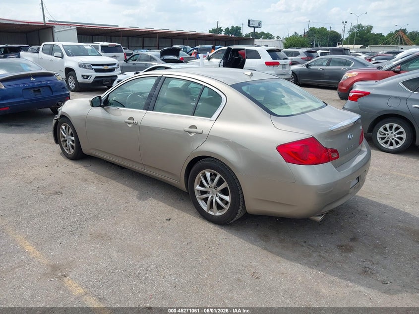 2009 Infiniti G37 VIN JNKCV61E19M012464 IAAI salvage auction — FRONT END, Original (Texas), sold $3,000 on 2026-07-09 (photo 3)