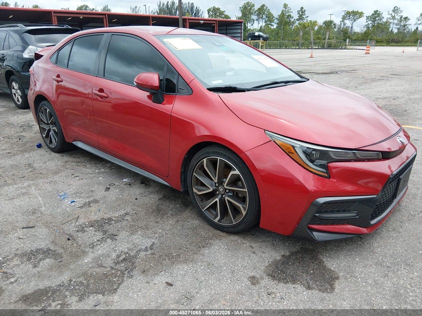 2021 Toyota Corolla VIN JTDS4MCE9MJ056353 IAAI salvage auction — REAR END, Salvage Title, sold $5,200 on 2026-07-06 (photo 1)