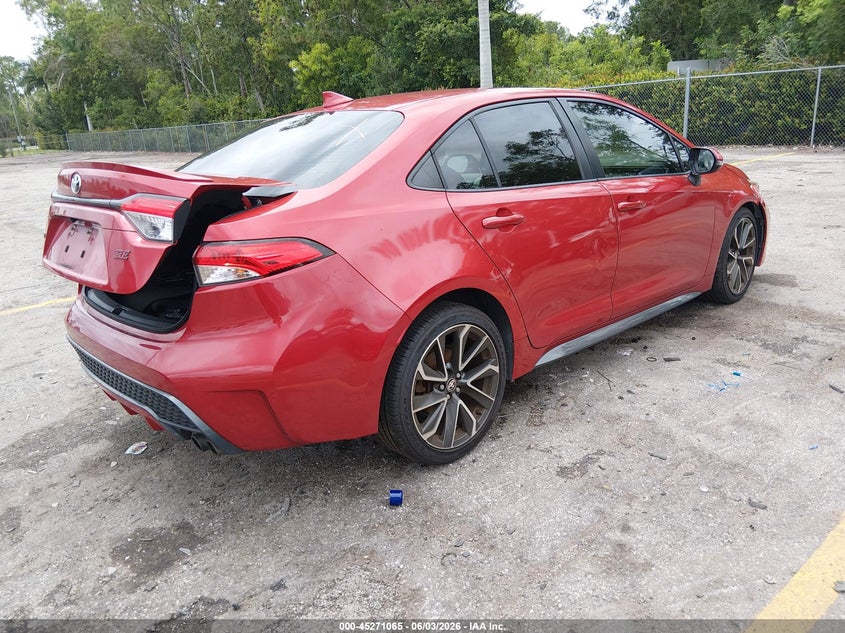 2021 Toyota Corolla VIN JTDS4MCE9MJ056353 IAAI salvage auction — REAR END, Salvage Title, sold $5,200 on 2026-07-06 (photo 4)