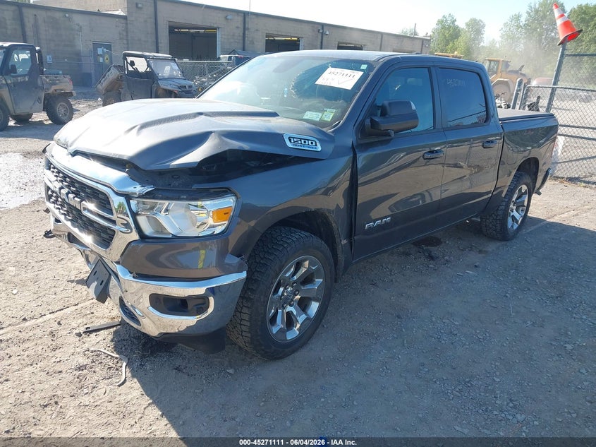2022 Ram 1500 VIN 1C6SRFFT2NN381953 IAAI salvage auction — FRONT END, Salvage Title, sold $8,000 on 2026-07-19 (photo 2)