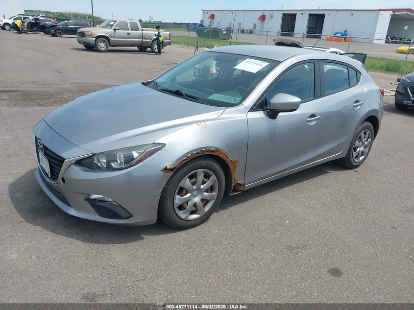 2014 Mazda 3 VIN JM1BM1K79E1200650 IAAI salvage auction — RIGHT FRONT, Prior Salvage (Minnesota), sold $425 on 2026-07-29 (photo 2)