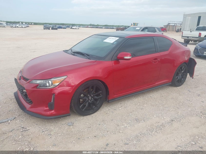 2016 Scion Tc VIN JTKJF5C78GJ026044 IAAI salvage auction — FRONT & REAR, Original (Texas), sold $4,600 on 2026-07-16 (photo 2)