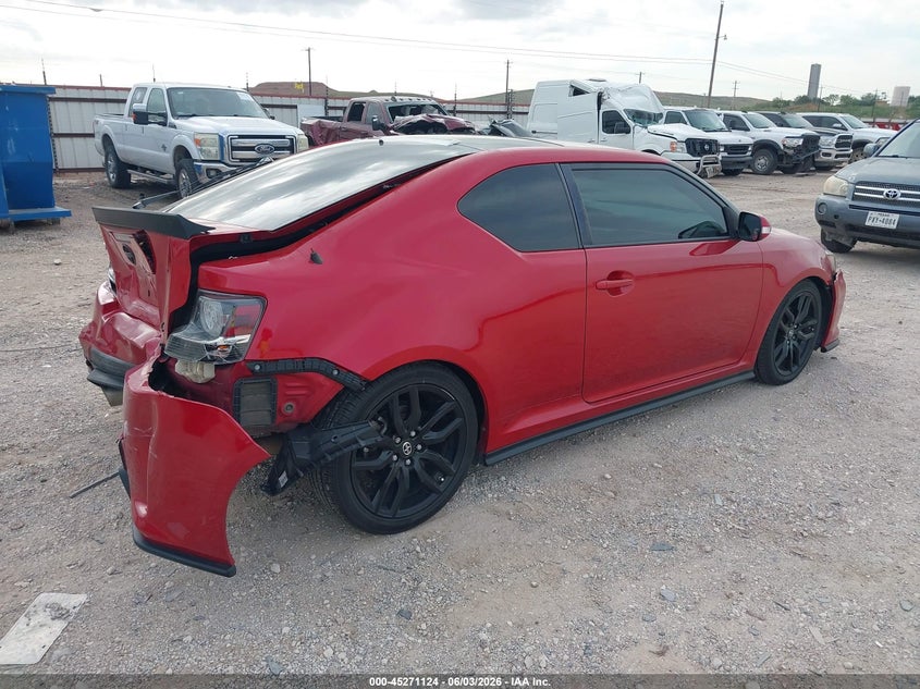 2016 Scion Tc VIN JTKJF5C78GJ026044 IAAI salvage auction — FRONT & REAR, Original (Texas), sold $4,600 on 2026-07-16 (photo 4)