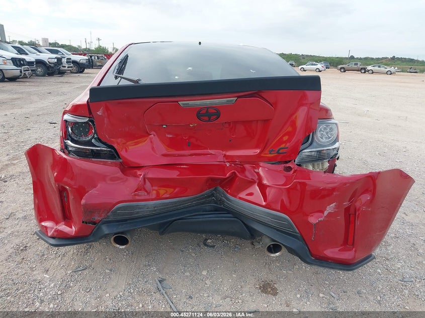 2016 Scion Tc VIN JTKJF5C78GJ026044 IAAI salvage auction — FRONT & REAR, Original (Texas), sold $4,600 on 2026-07-16 (photo 6)
