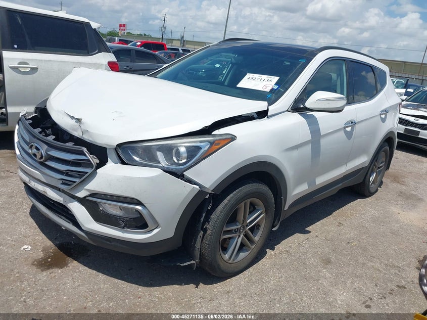 2018 Hyundai Santa fe VIN 5NMZU3LB8JH103405 IAAI salvage auction — FRONT END, Salvage (Texas), sold $2,350 on 2026-08-01 (photo 2)