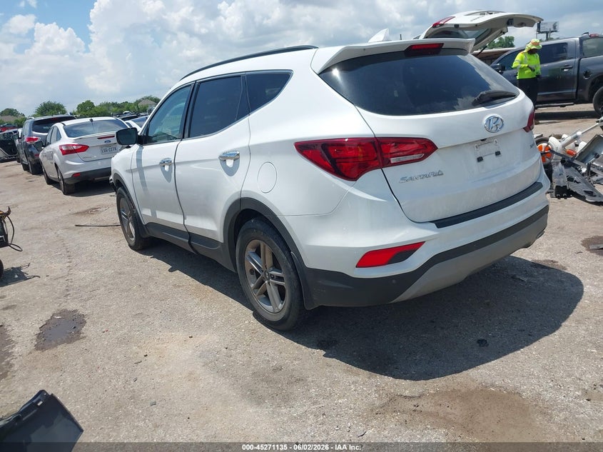 2018 Hyundai Santa fe VIN 5NMZU3LB8JH103405 IAAI salvage auction — FRONT END, Salvage (Texas), sold $2,350 on 2026-08-01 (photo 3)
