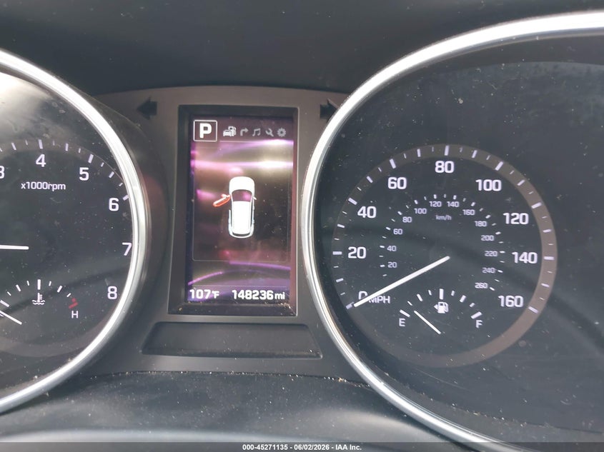 2018 Hyundai Santa fe VIN 5NMZU3LB8JH103405 IAAI salvage auction — FRONT END, Salvage (Texas), sold $2,350 on 2026-08-01 (photo 7)