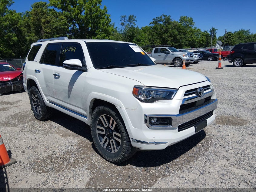 2021 Toyota 4runner VIN JTEKU5JR6M5841610 IAAI salvage auction — LEFT SIDE, Salvage Title, sold $25,675 on 2026-07-14 (photo 1)