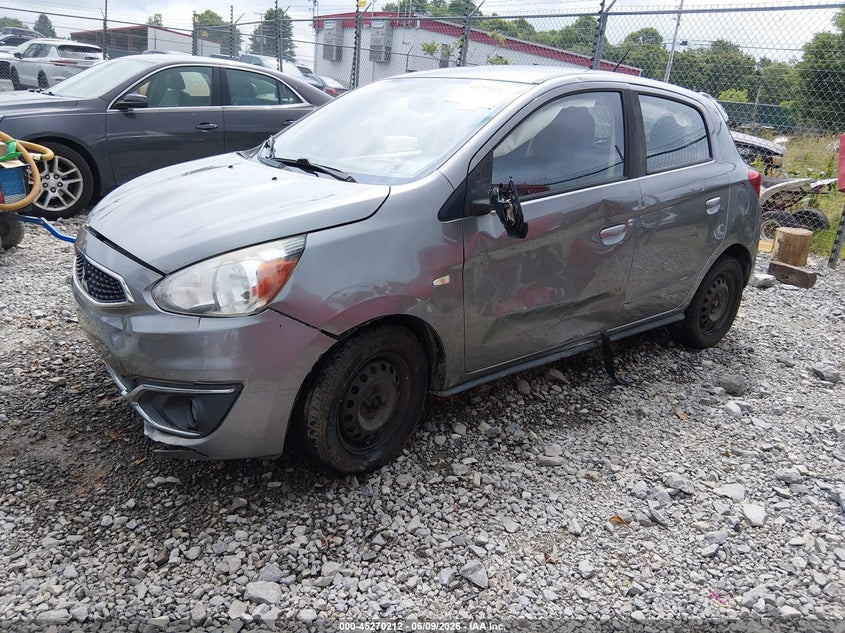 2019 Mitsubishi Mirage VIN ML32A3HJXKH012927 IAAI salvage auction — LEFT & RIGHT, Salvage (West Virginia), sold $400 on 2026-07-18 (photo 2)
