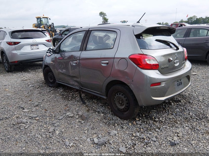 2019 Mitsubishi Mirage VIN ML32A3HJXKH012927 IAAI salvage auction — LEFT & RIGHT, Salvage (West Virginia), sold $400 on 2026-07-18 (photo 3)