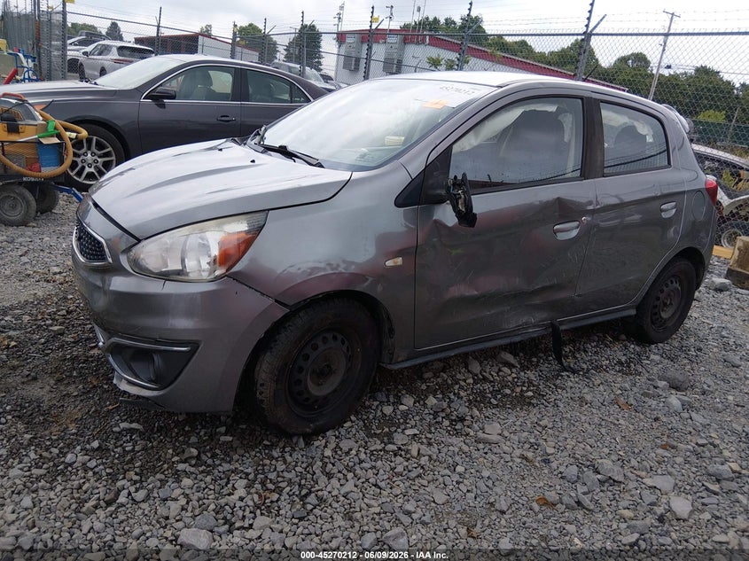 2019 Mitsubishi Mirage VIN ML32A3HJXKH012927 IAAI salvage auction — LEFT & RIGHT, Salvage (West Virginia), sold $400 on 2026-07-18 (photo 6)