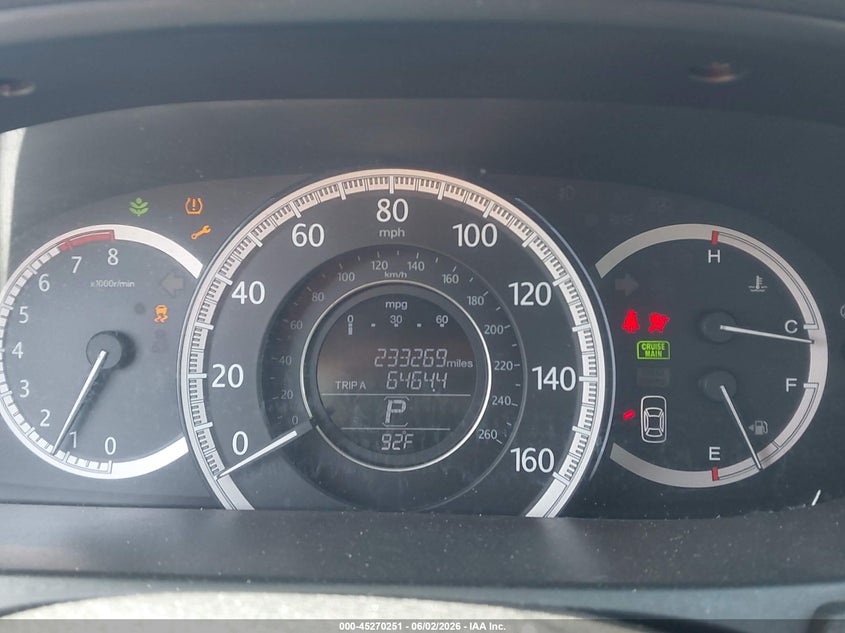 2013 Honda Accord VIN 1HGCR2F74DA079547 IAAI salvage auction — LEFT FRONT, Salvage (Idaho), sold $1,200 on 2026-08-03 (photo 7)
