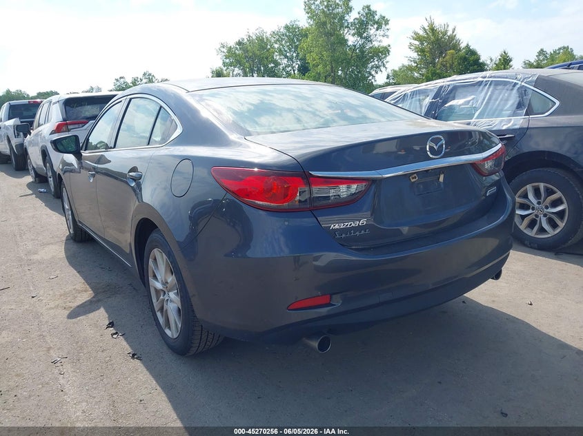 2016 Mazda 6 VIN JM1GJ1U55G1433356 IAAI salvage auction — HAIL, Salvage Title, sold $2,900 on 2026-07-14 (photo 3)