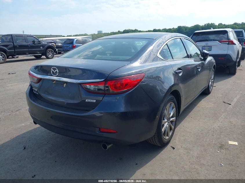 2016 Mazda 6 VIN JM1GJ1U55G1433356 IAAI salvage auction — HAIL, Salvage Title, sold $2,900 on 2026-07-14 (photo 4)