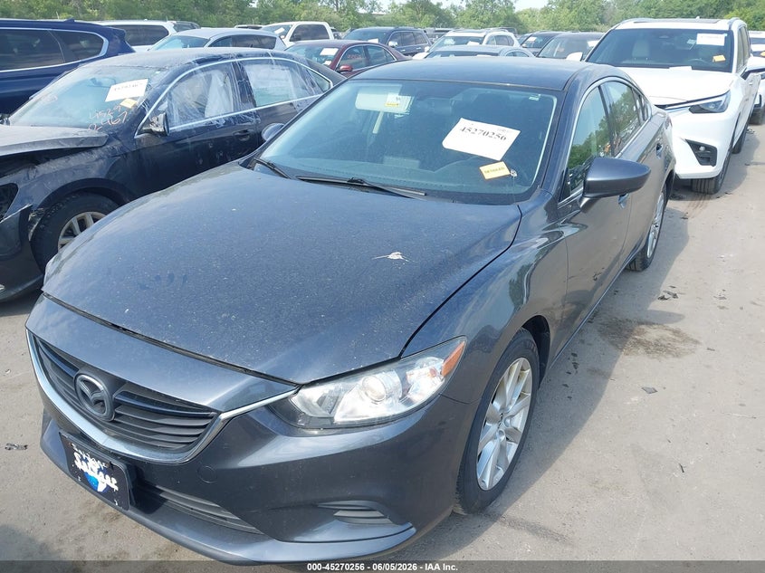 2016 Mazda 6 VIN JM1GJ1U55G1433356 IAAI salvage auction — HAIL, Salvage Title, sold $2,900 on 2026-07-14 (photo 6)