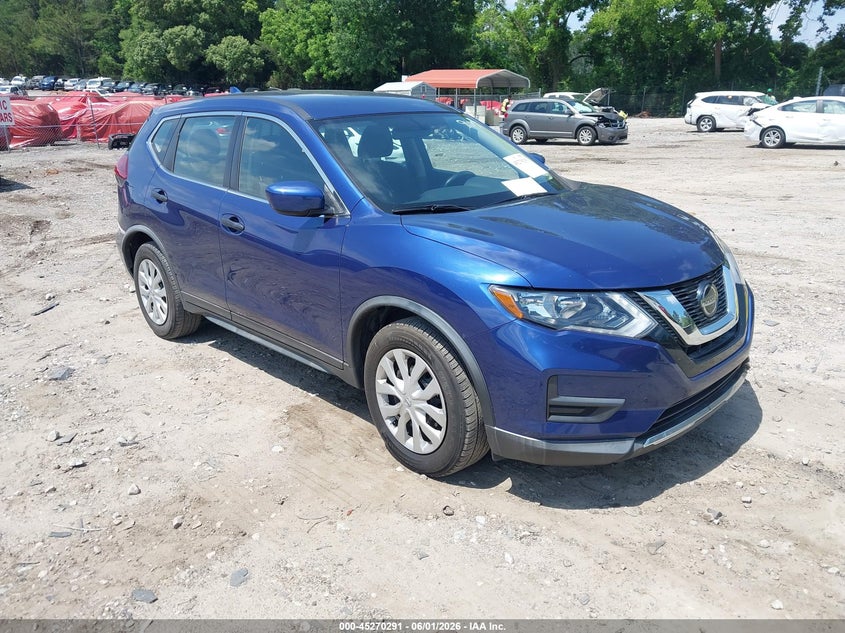 2018 Nissan Rogue VIN KNMAT2MT1JP599107 IAAI salvage auction — REAR END, Salvage Title, sold $2,050 on 2026-07-17 (photo 1)
