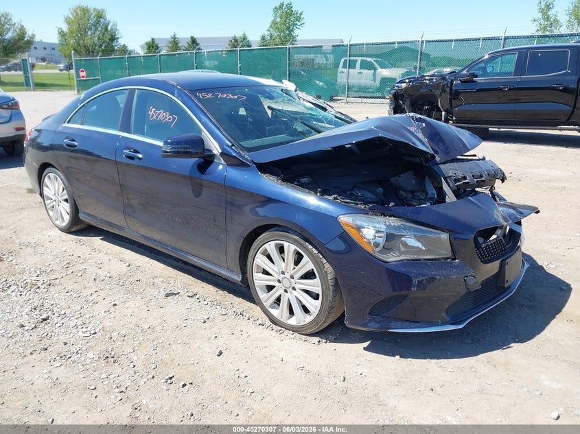 2017 Mercedes-benz Cla-klasse VIN WDDSJ4EB9HN439791 IAAI salvage auction — FRONT END, Salvage Title, sold $1,025 on 2026-08-04 (photo 1)