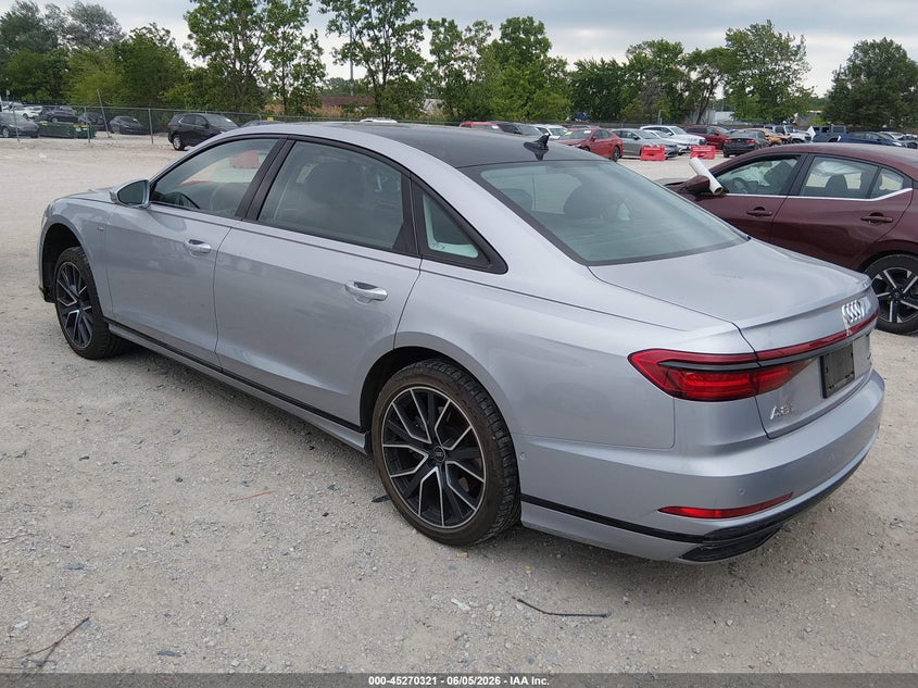 2021 Audi A8 VIN WAU8DAF80MN012357 IAAI salvage auction — RIGHT FRONT, Salvage (Illinois), sold $23,350 on 2026-07-20 (photo 3)