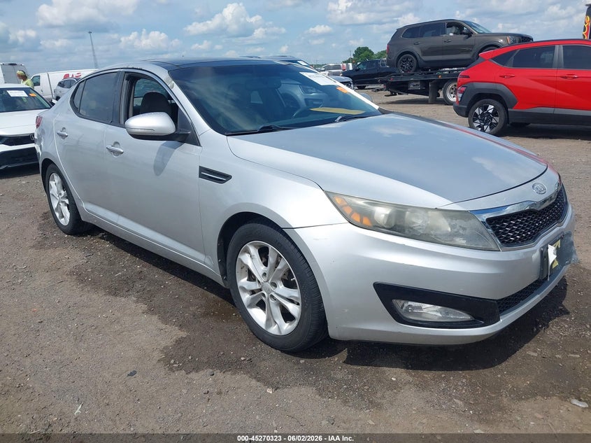 2012 Kia Optima VIN 5XXGN4A71CG066966 IAAI salvage auction — LEFT REAR, Salvage Title, sold $600 on 2026-07-08 (photo 1)
