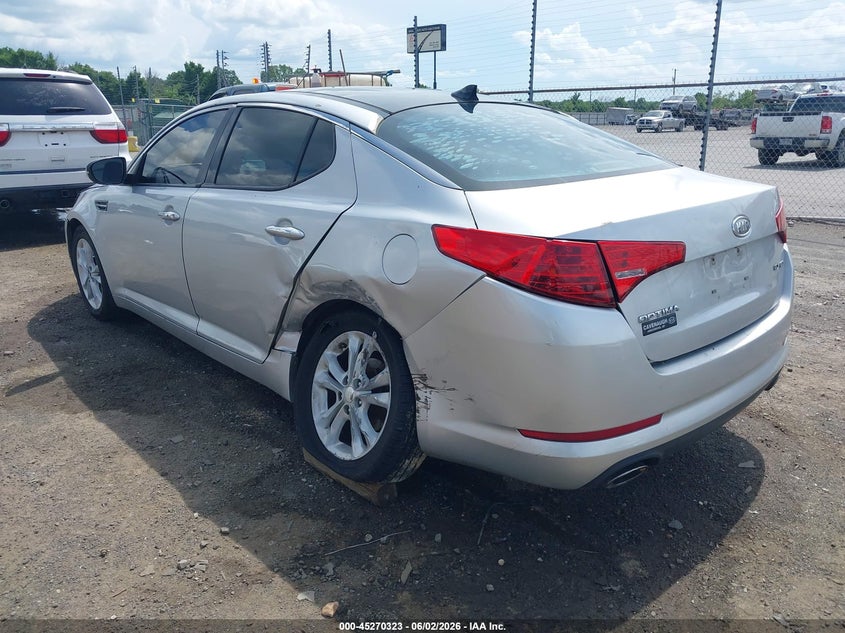 2012 Kia Optima VIN 5XXGN4A71CG066966 IAAI salvage auction — LEFT REAR, Salvage Title, sold $600 on 2026-07-08 (photo 3)