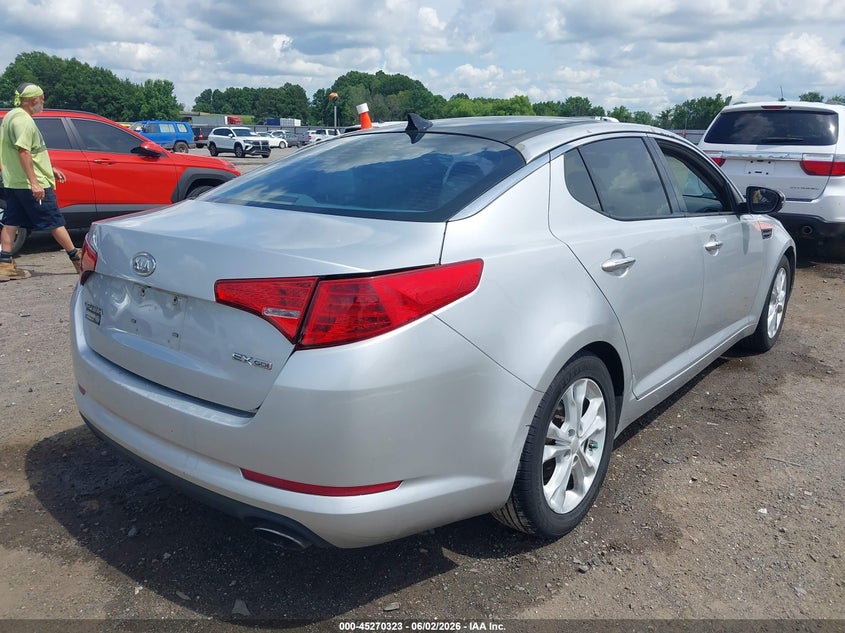 2012 Kia Optima VIN 5XXGN4A71CG066966 IAAI salvage auction — LEFT REAR, Salvage Title, sold $600 on 2026-07-08 (photo 4)