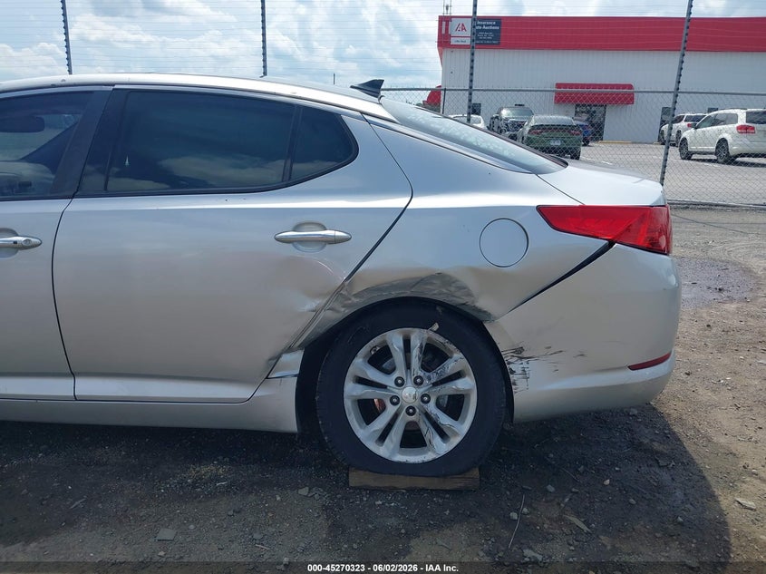 2012 Kia Optima VIN 5XXGN4A71CG066966 IAAI salvage auction — LEFT REAR, Salvage Title, sold $600 on 2026-07-08 (photo 6)