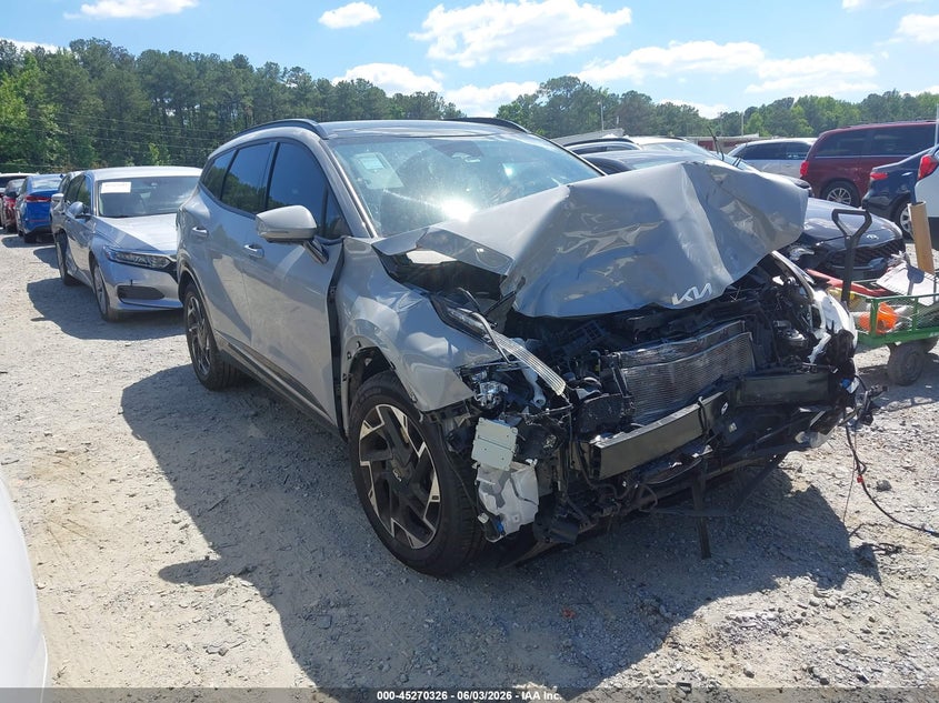 2024 Kia Sportage VIN 5XYK53DF3RG150234 IAAI salvage auction — FRONT END, Salvage (Georgia), sold $5,900 on 2026-07-28 (photo 1)