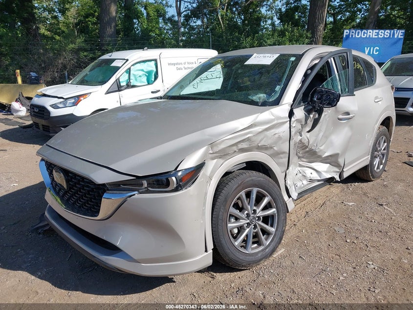 2025 Mazda Cx-5 VIN JM3KFBBL5S0680157 IAAI salvage auction — FRONT & REAR, Salvage Title, sold $5,350 on 2026-07-15 (photo 2)