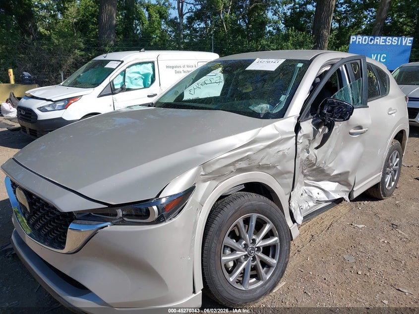2025 Mazda Cx-5 VIN JM3KFBBL5S0680157 IAAI salvage auction — FRONT & REAR, Salvage Title, sold $5,350 on 2026-07-15 (photo 6)