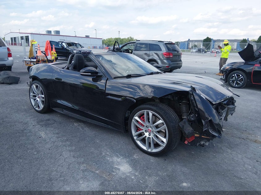 2016 Jaguar F-type VIN SAJWJ6HL2GMK28742 IAAI salvage auction — FRONT & REAR, Salvage (Illinois), sold $5,700 on 2026-07-28 (photo 1)