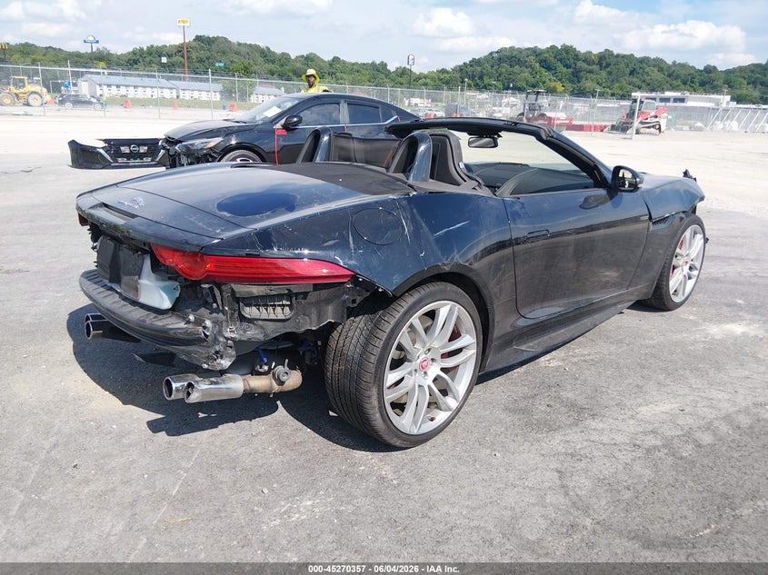 2016 Jaguar F-type VIN SAJWJ6HL2GMK28742 IAAI salvage auction — FRONT & REAR, Salvage (Illinois), sold $5,700 on 2026-07-28 (photo 4)