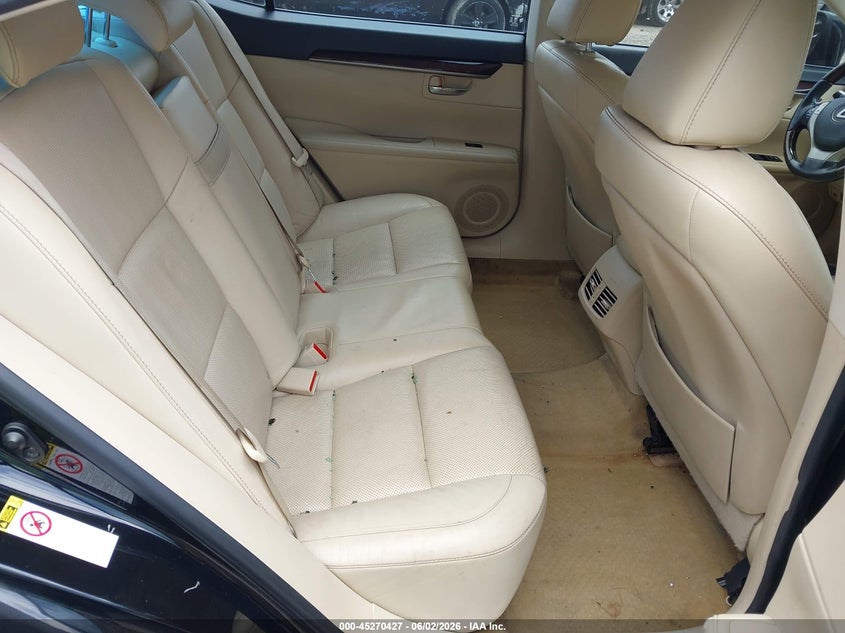 2013 Lexus ES VIN JTHBK1GGXD2010037 IAAI salvage auction — RIGHT REAR, Salvage Title, sold $1,100 on 2026-07-15 (photo 8)