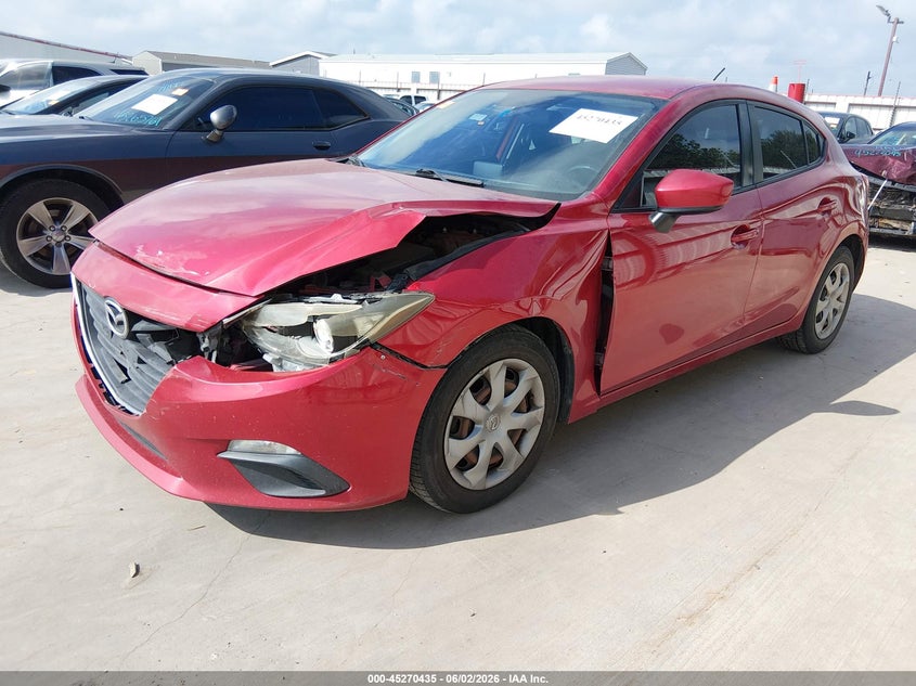 2015 Mazda 3 VIN JM1BM1K72F1258794 IAAI salvage auction — FRONT END, Original (Texas), sold $1,250 on 2026-07-28 (photo 2)